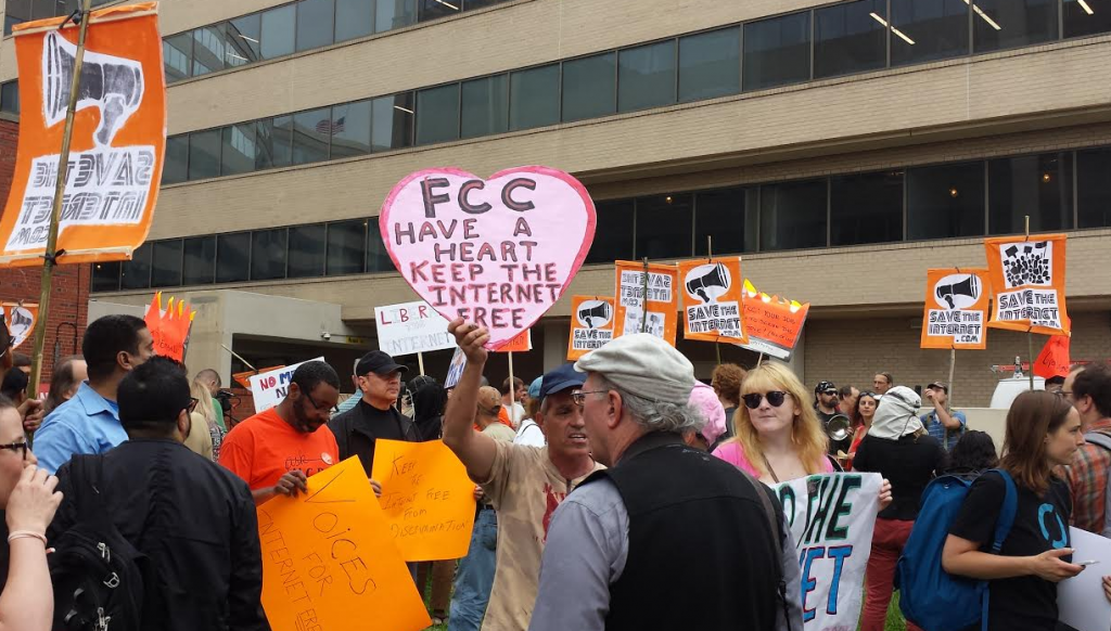 Rally in support of net neutrality